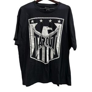 TAP OUT wrestling UFC black logo tee thrashed Streetwear sz XL